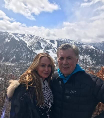 Giuseppe Ancelotti son Carlo Ancelotti with his second wife Mariann Barrena McClay.
